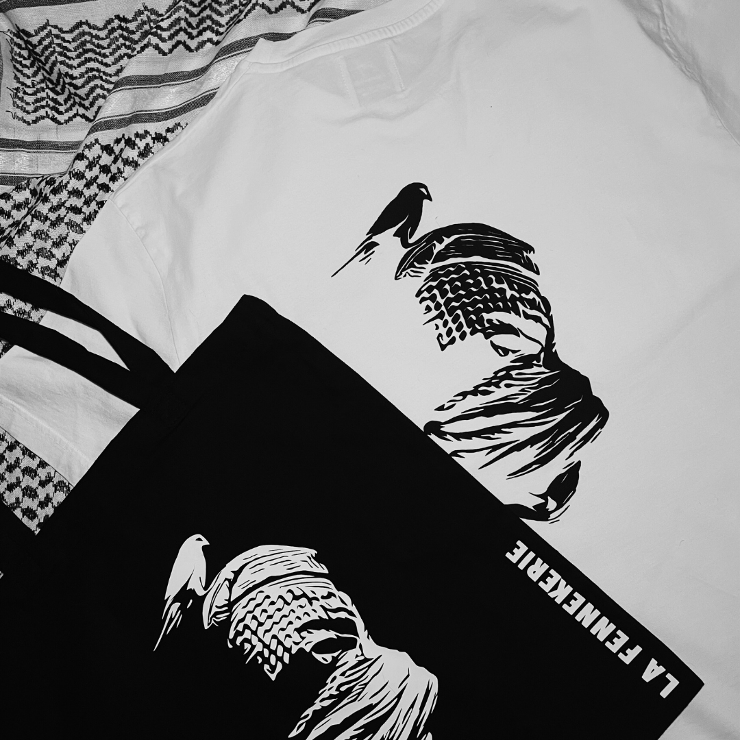 duo keffieh tshirt et tote bag