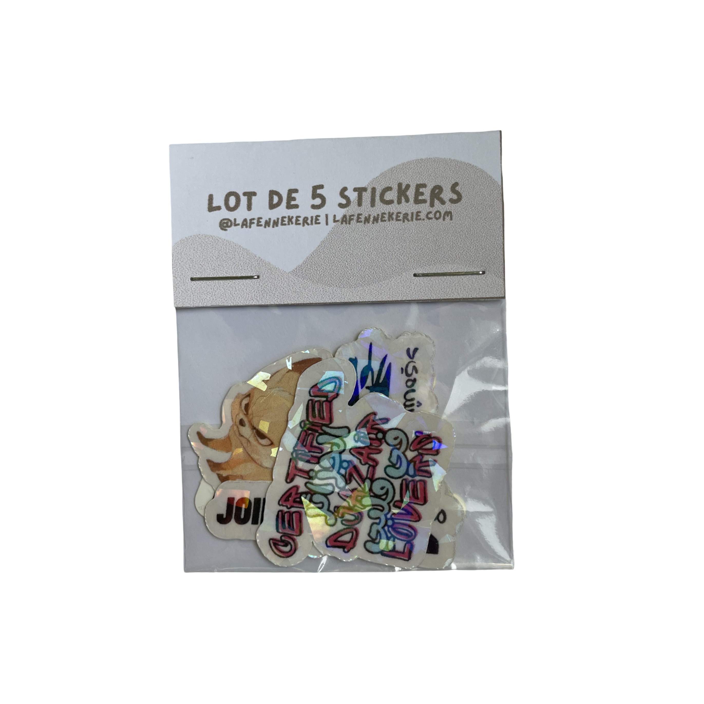 Lot de 5 Stickers