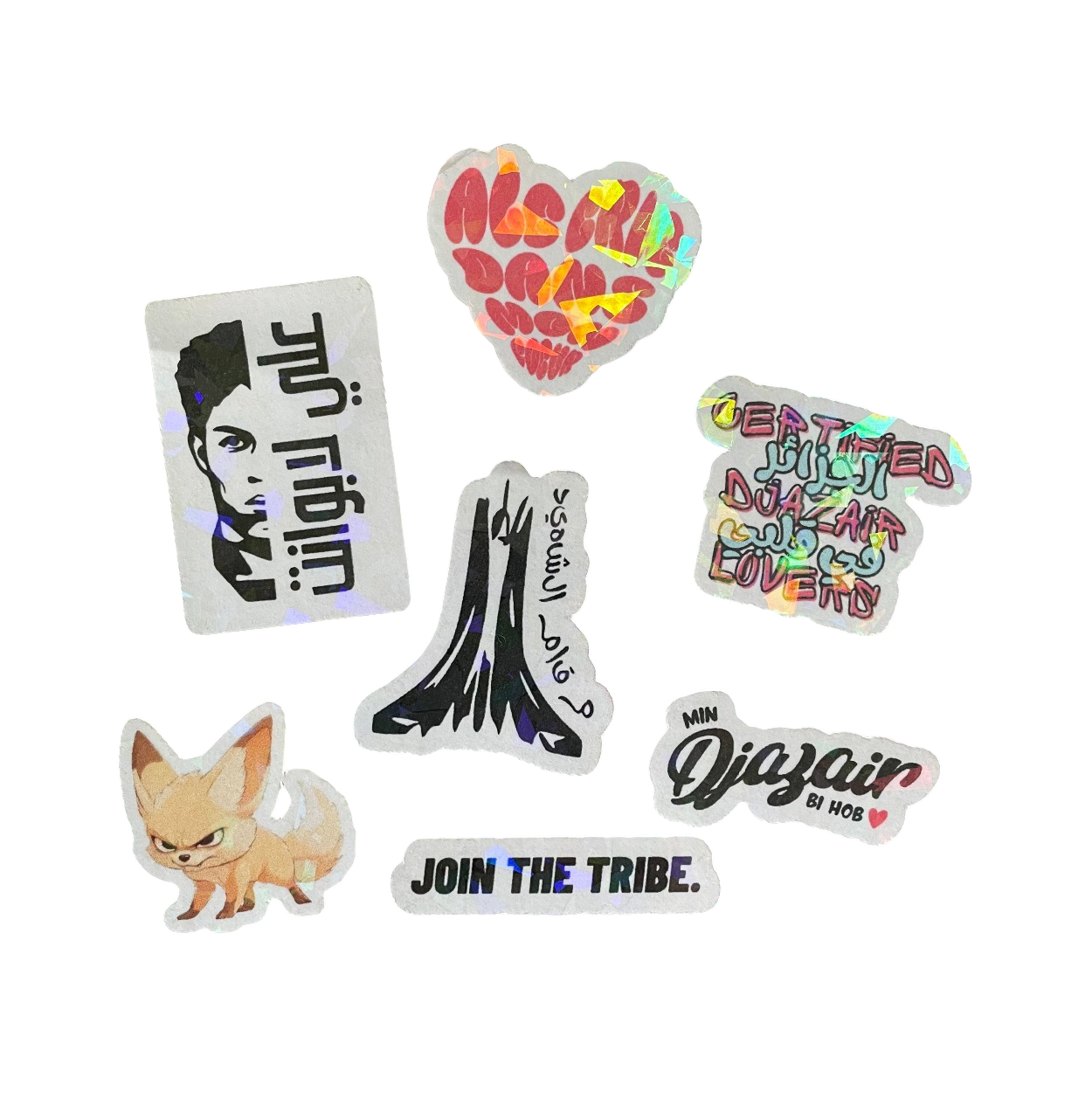 Lot de 5 Stickers