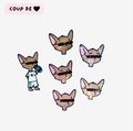 Lot de 5 Stickers Fenny Moodz
