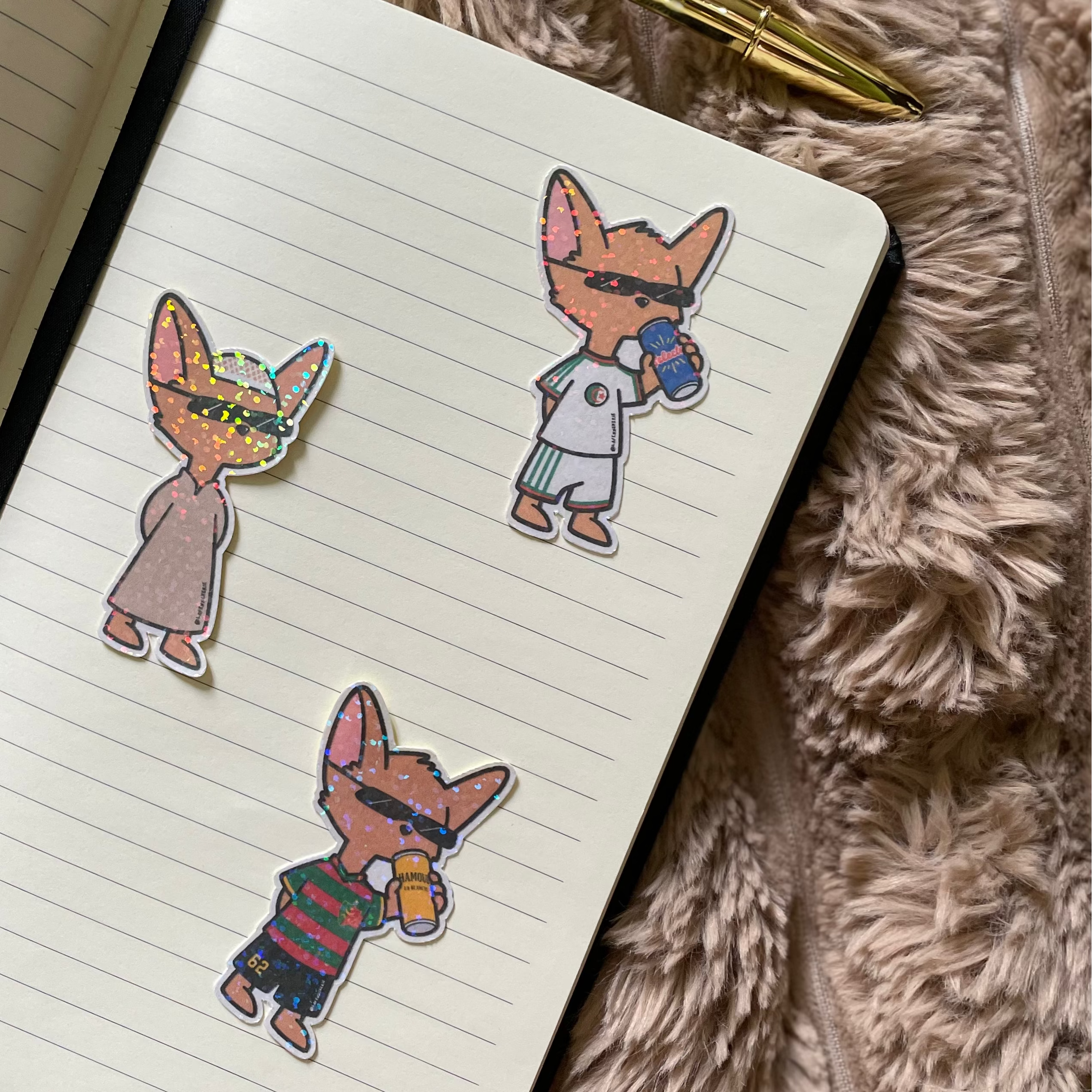 stickers fennecs algerie la fennekerie